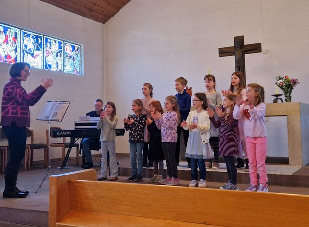 Kinderchor am 16. März 2025, Foto: Tina Kuehne